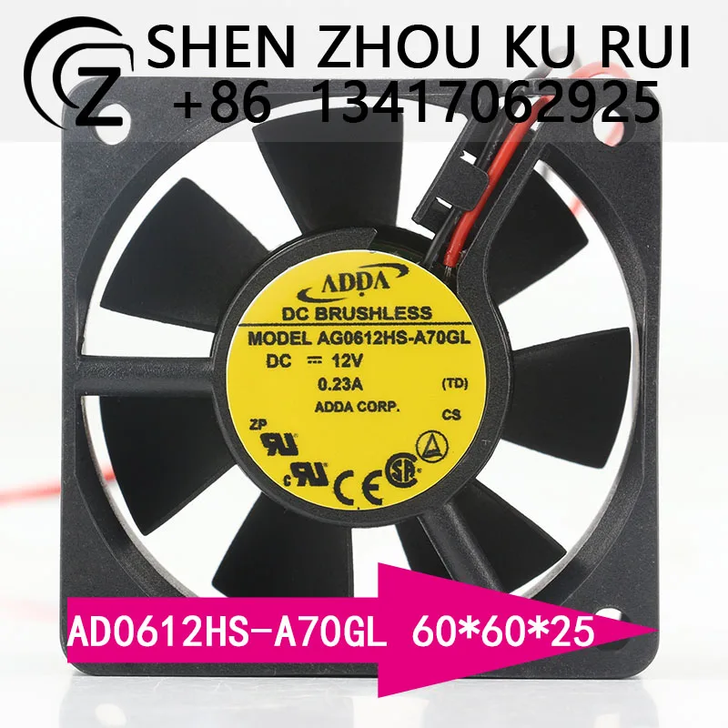 ADDA DC 12V 0.23A 6025 60X60X25MM 6CM chassis Power supply Silent hydraulic bearing AD0612HS-A70GL cooling fan
ADDA DC 12V 0.23A 6025 60X60X25MM 6CM chassis Power supply Silent hydraulic bearing AD0612HS-A70GL cooling fan