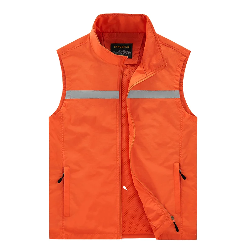 Men's Windproof Vest Practical Breathable Reflective Striped Vest Camping Fishing Photography Outdoor Hiking Travel Safety Vests
Men's Windproof Vest Practical Breathable Reflective Striped Vest Camping Fishing Photography Outdoor Hiking Travel Safety Vests