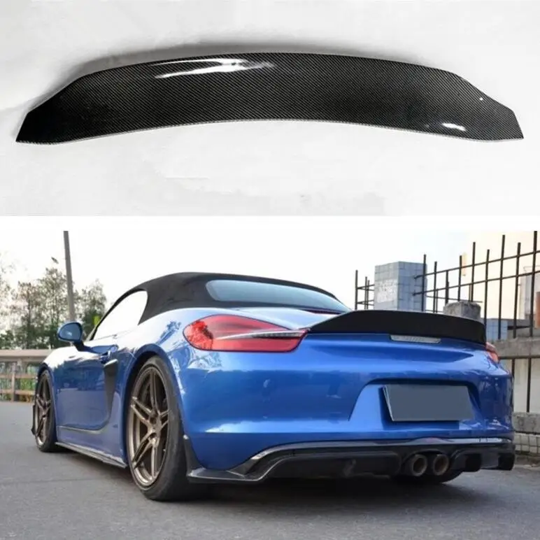CARBON FIBER REAR WING TRUNK LIP SPOILER FOR Porsche Cayman Boxster 981 2013 2014 2015 2016 Year
CARBON FIBER REAR WING TRUNK LIP SPOILER FOR Porsche Cayman Boxster 981 2013 2014 2015 2016 Year