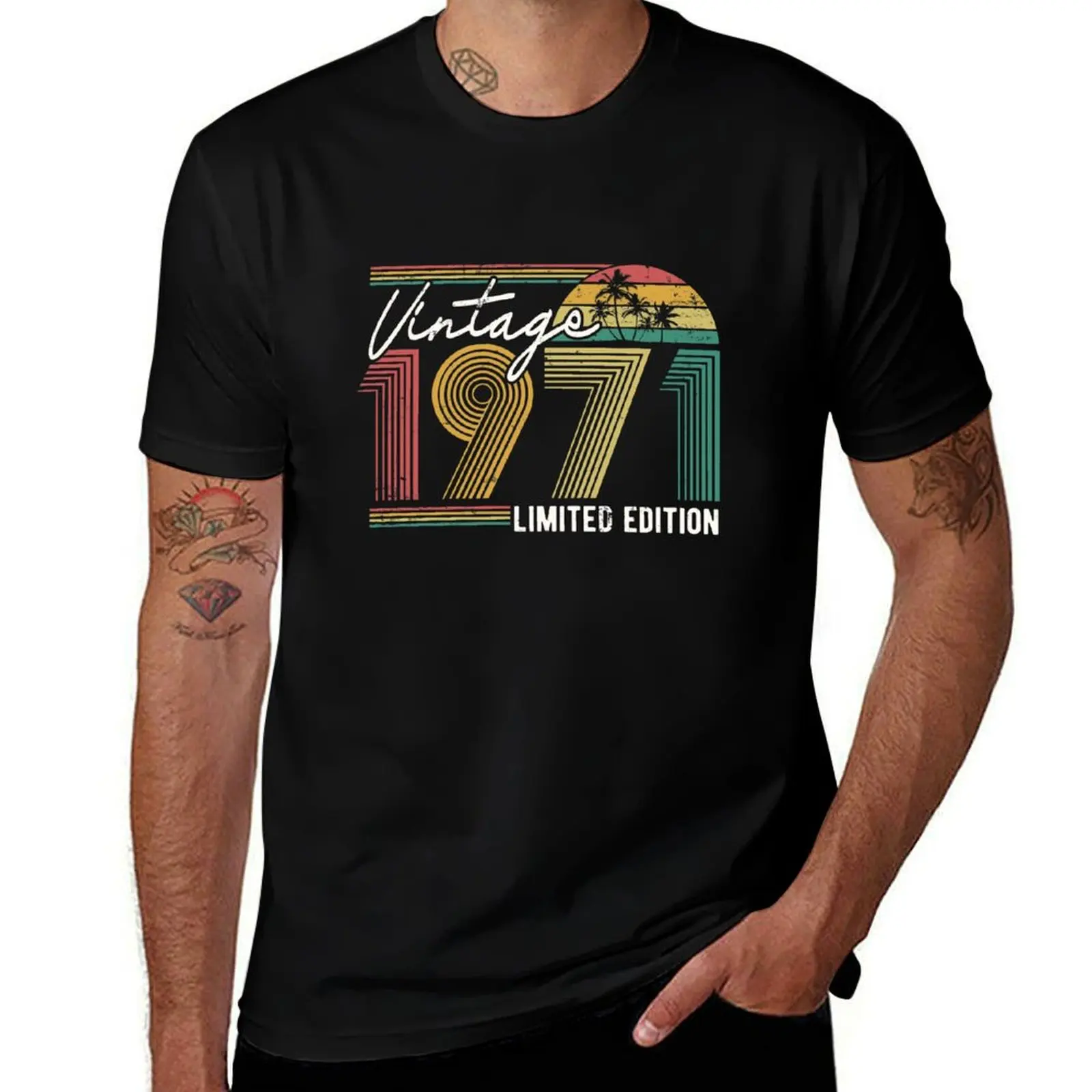 Vintage 1971 Birthday Retro Gift T-Shirt cotton graphic tees man clothes baggy shirts summer clothes men t shirts high quality
Vintage 1971 Birthday Retro Gift T-Shirt cotton graphic tees man clothes baggy shirts summer clothes men t shirts high quality