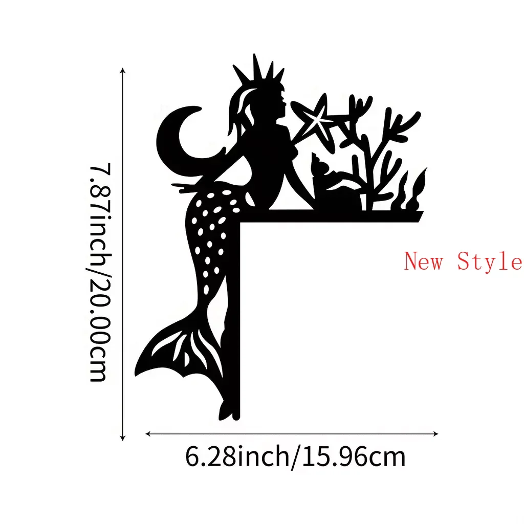 Metal Mermaid Home Decorative Wall Sticker Door Corner Decoration Door Frame Corner Wall Mounted Decoration Art Home Decoration
Metal Mermaid Home Decorative Wall Sticker Door Corner Decoration Door Frame Corner Wall Mounted Decoration Art Home Decoration
