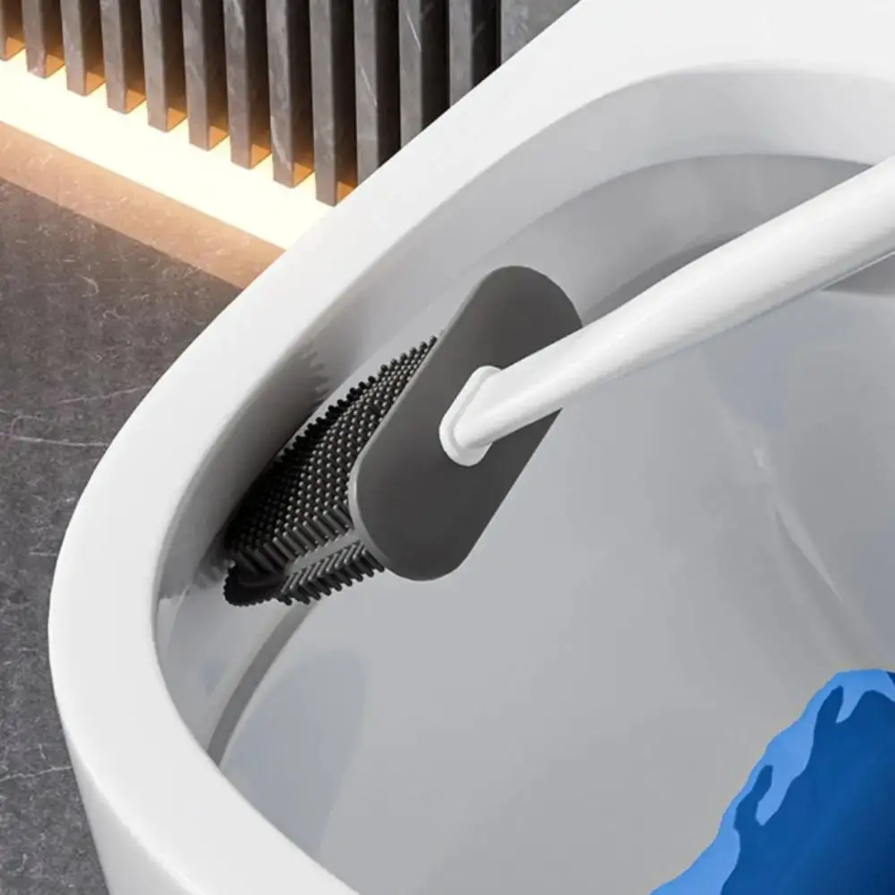 Soft Rubber Brush Head Toilet Brush Quick Drainage No Dead Angles Toilet Brush Set With Base White Grey Color
Soft Rubber Brush Head Toilet Brush Quick Drainage No Dead Angles Toilet Brush Set With Base White Grey Color