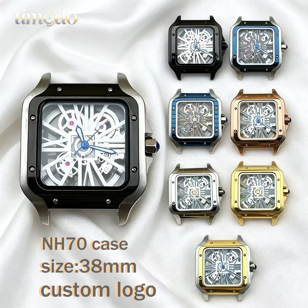 High quality NH70 square case 38mm stainless steel men's case hollow dial suitable for NH70 movement watch accessories
High quality NH70 square case 38mm stainless steel men's case hollow dial suitable for NH70 movement watch accessories