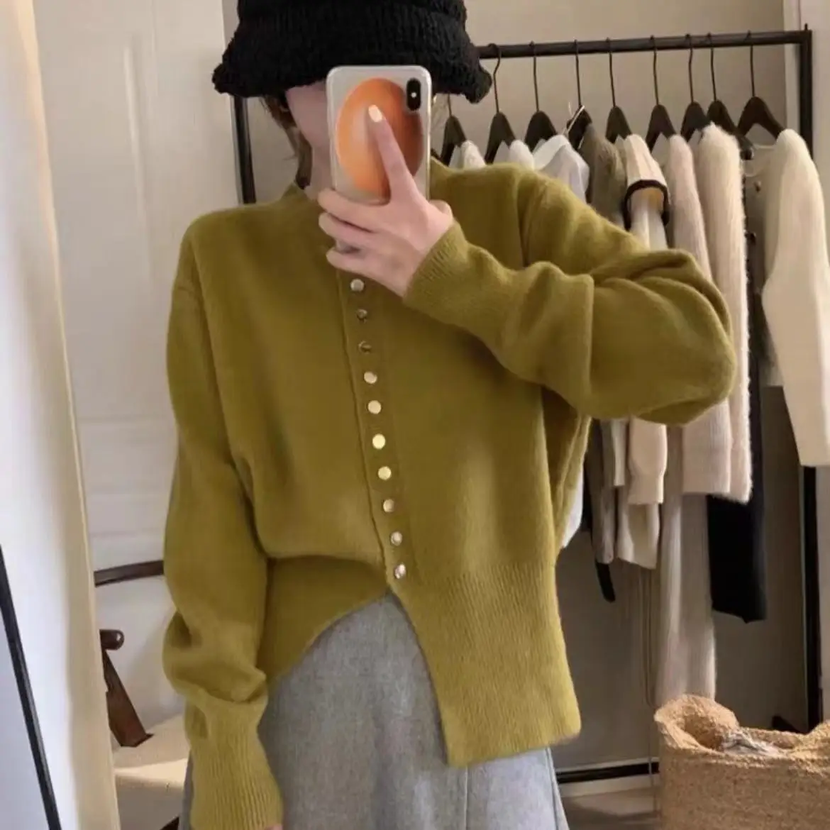 Women Cardigans Sweater O-neck Spring Autumn Knitted Long Sleeve Single Breasted Femme Chic Sweaters Streetwear U427
Women Cardigans Sweater O-neck Spring Autumn Knitted Long Sleeve Single Breasted Femme Chic Sweaters Streetwear U427