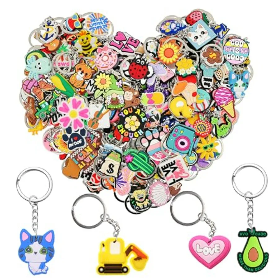 Papacharms Bulk Keychains/0pcs Random Different Keychain Lot Lovely Cool Key Chains for Student Prize Birthday Gift Party Favor
Papacharms Bulk Keychains/0pcs Random Different Keychain Lot Lovely Cool Key Chains for Student Prize Birthday Gift Party Favor