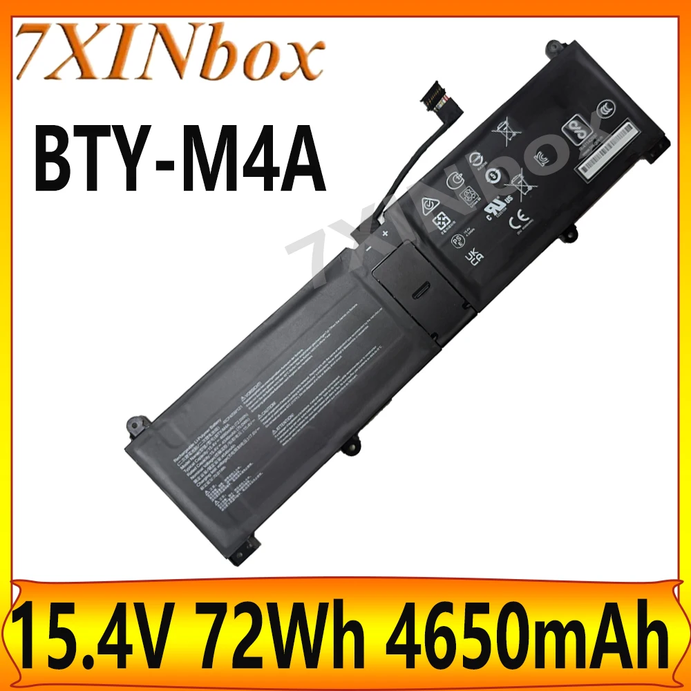7XINbox New BTY-M4A 15.4V 72Wh Laptop Battery For MSI Stealth 14 Studio A13VF A12MT A13MT A13VG A1VGG SUMMIT E14 FLIP A13MT A12M
7XINbox New BTY-M4A 15.4V 72Wh Laptop Battery For MSI Stealth 14 Studio A13VF A12MT A13MT A13VG A1VGG SUMMIT E14 FLIP A13MT A12M