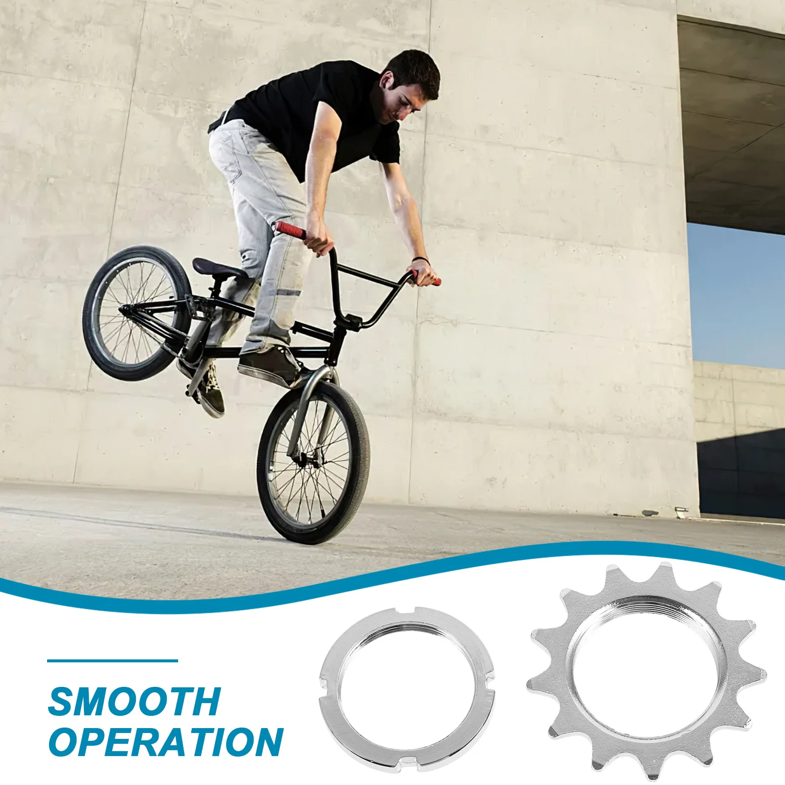 1 Set 13T Freewheel Fixed Ring Single Speed Bike Sprocket High-Strength Steel For Mountain Bicycle Metal Freewheel Durability
1 Set 13T Freewheel Fixed Ring Single Speed Bike Sprocket High-Strength Steel For Mountain Bicycle Metal Freewheel Durability