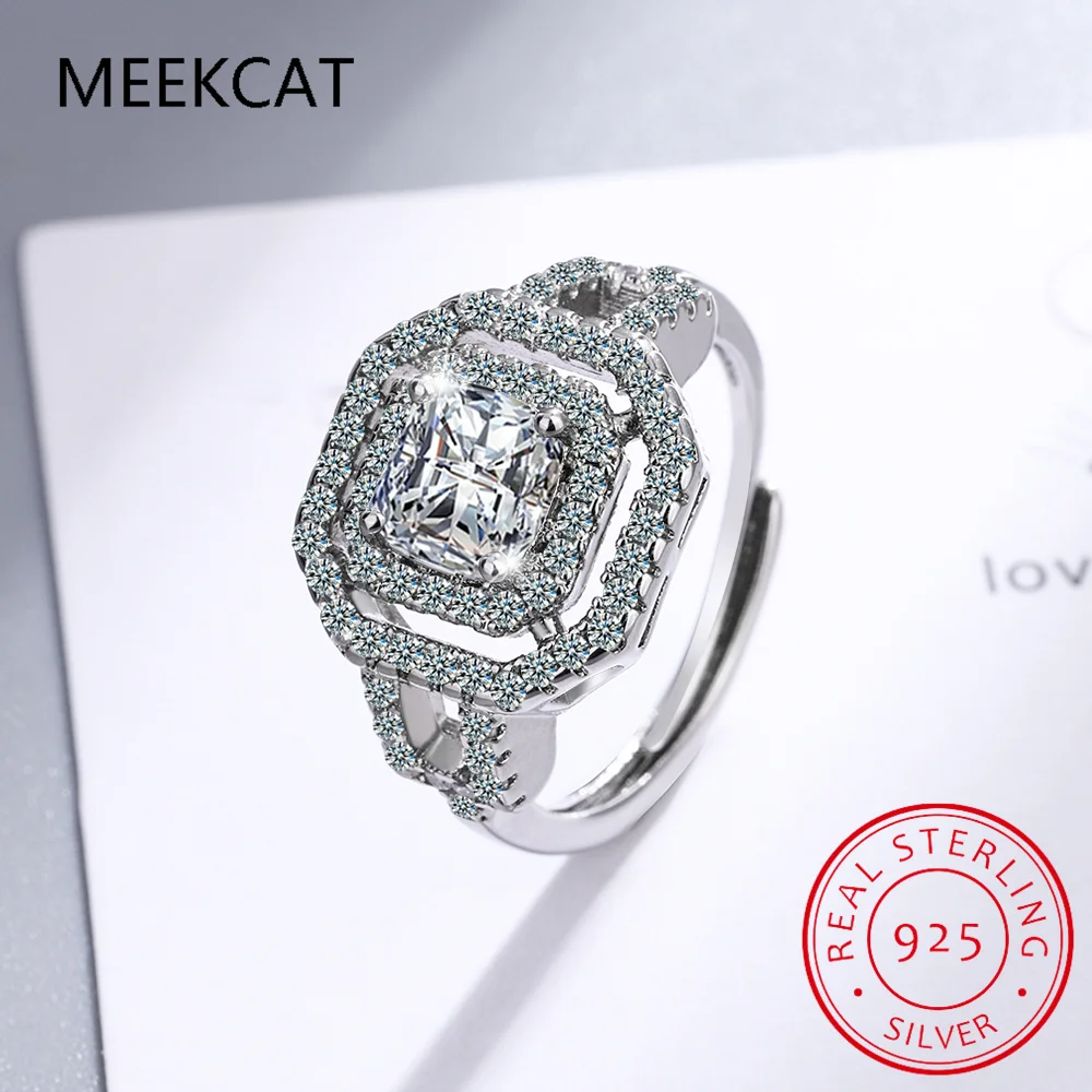 Real 925 Stelring Silver Geometric Hollow Cubic Zirconia Finger Rings For Women Shine Engagement Anniversary Fine Jewelry
Real 925 Stelring Silver Geometric Hollow Cubic Zirconia Finger Rings For Women Shine Engagement Anniversary Fine Jewelry