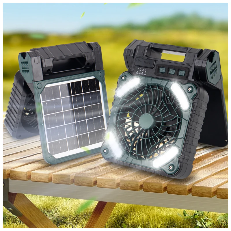 USB Solar Rechargeable Portable Fan 5200mAh 6inch with 90 Degrees Rotating Head and LED Light for Office and Campingpromote sale
USB Solar Rechargeable Portable Fan 5200mAh 6inch with 90 Degrees Rotating Head and LED Light for Office and Campingpromote sale