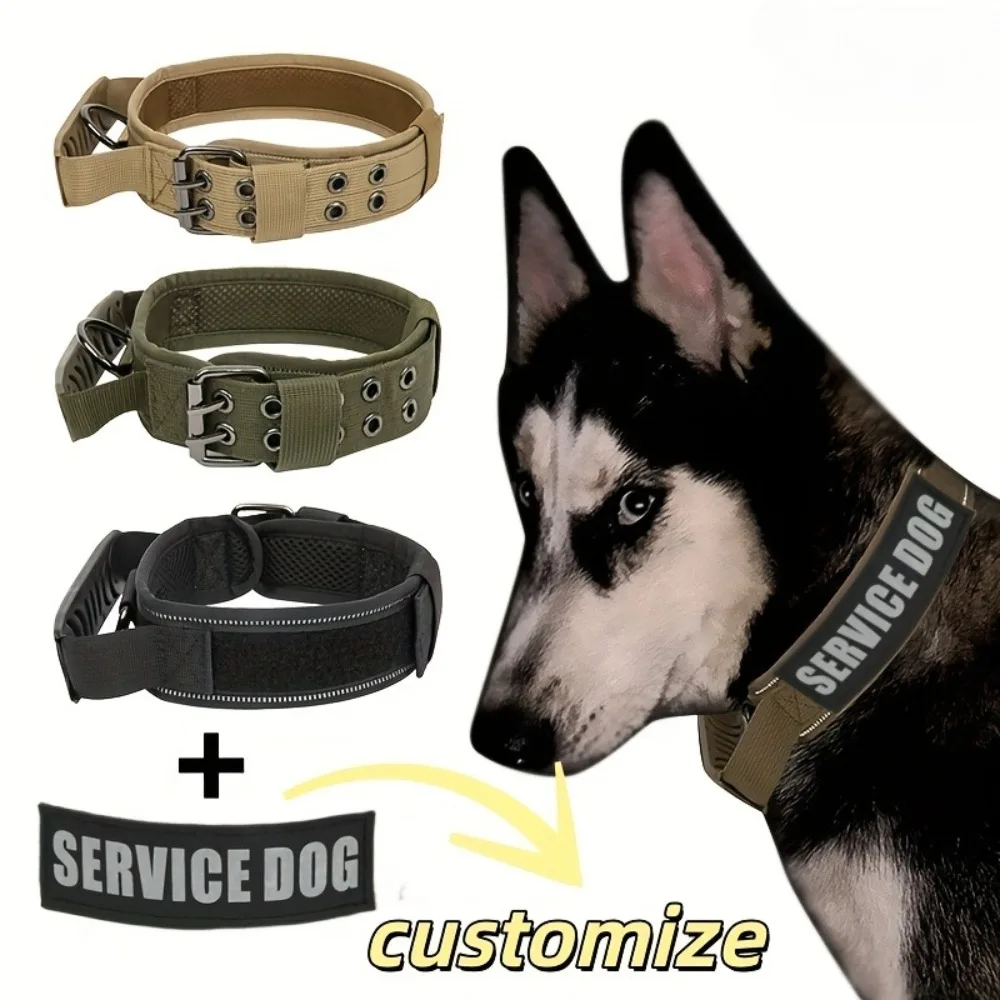Personalized Tactical Dog Collar with Name Phone Number Tear-Resistant Dog Collar Adjustable To Prevent Choking
Personalized Tactical Dog Collar with Name Phone Number Tear-Resistant Dog Collar Adjustable To Prevent Choking