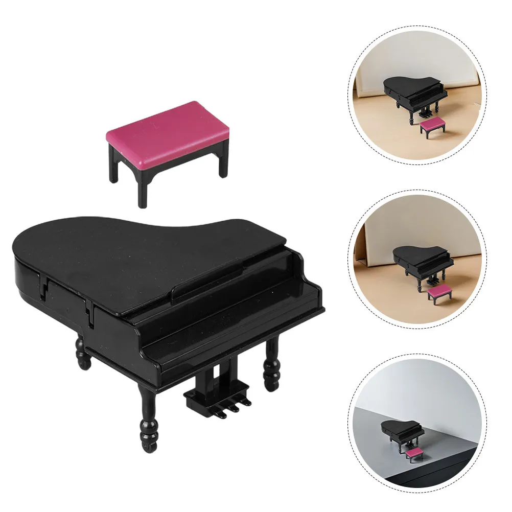 2Set Mini Piano Ornament: Detailed Miniature Grand Piano and Stool Set for Miniature Scene DIY Dollhouse Craft Display Pretend
2Set Mini Piano Ornament: Detailed Miniature Grand Piano and Stool Set for Miniature Scene DIY Dollhouse Craft Display Pretend