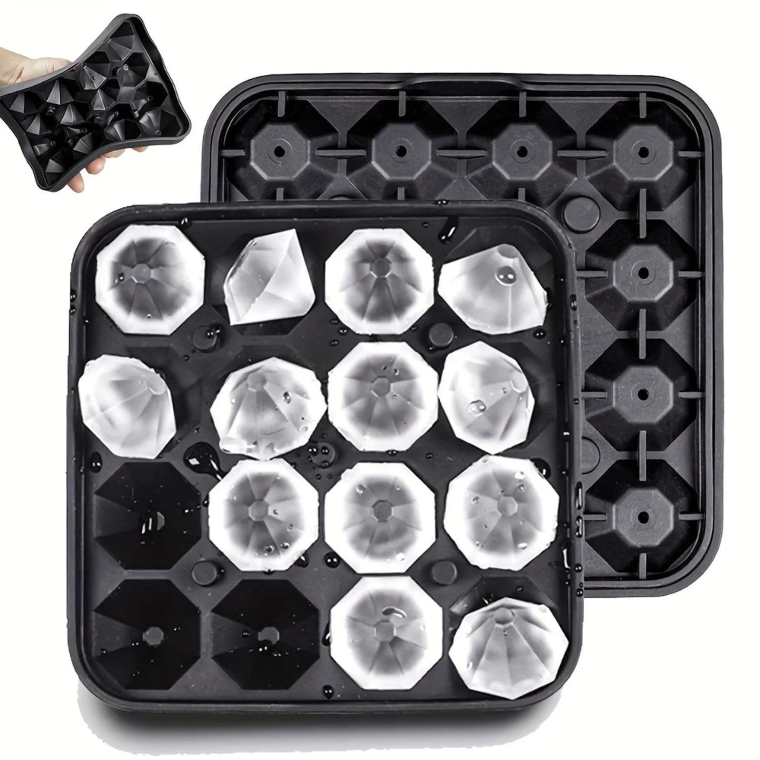 2pcs, Ce Cube Mold, Silicone Ice Cube Tray, Multifunctional Chocolate Mold, Mold For Pudding, Jelly, Candy, Whiskey Ice Cube Tra
2pcs, Ce Cube Mold, Silicone Ice Cube Tray, Multifunctional Chocolate Mold, Mold For Pudding, Jelly, Candy, Whiskey Ice Cube Tra