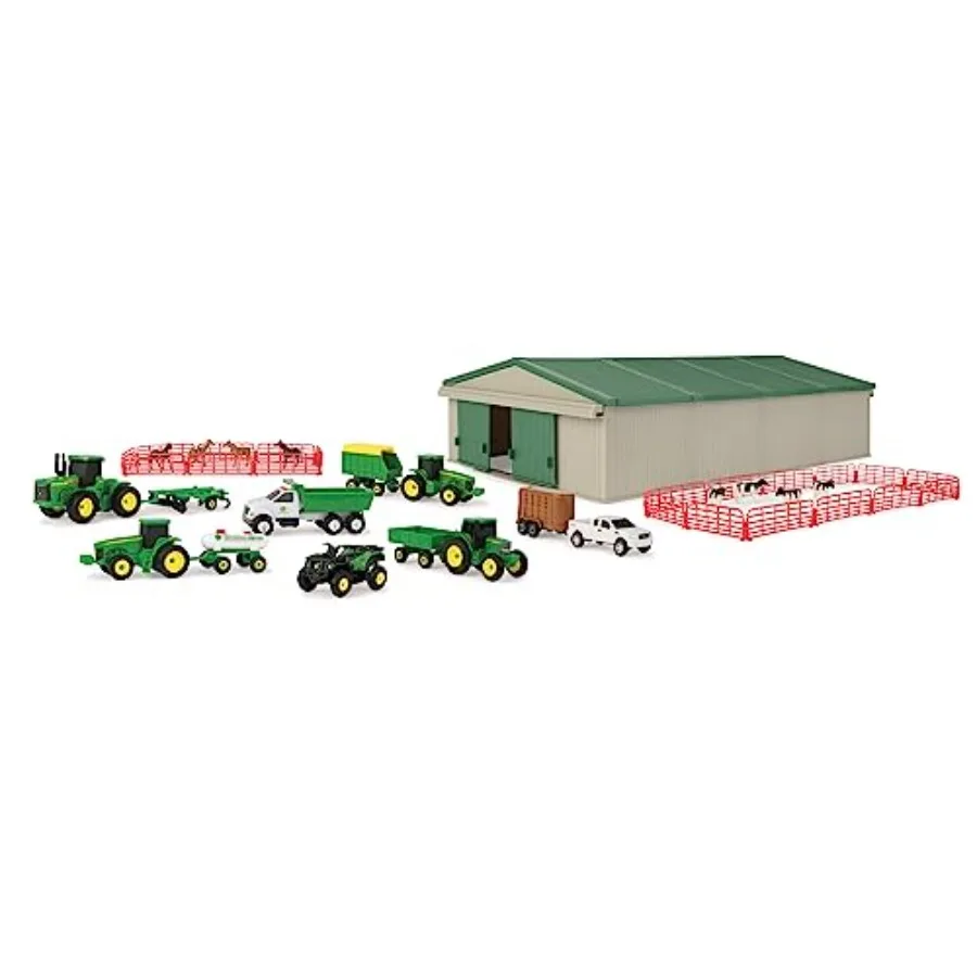 TOMY John Deere Die-Cast Farm Toys Playset - 1:64 Scale - Includes Farm Animals Machine Shed Toy Tractors Toy Trucks and Farm T
TOMY John Deere Die-Cast Farm Toys Playset - 1:64 Scale - Includes Farm Animals Machine Shed Toy Tractors Toy Trucks and Farm T