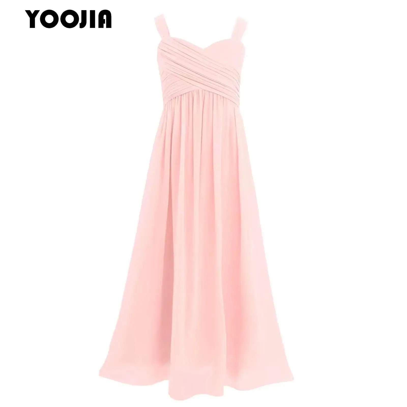 Children Flower Girls Dress Floor Length Prom Gown Elegant Chiffon Pleated Princess Birthday Formal Wedding Party Long Dress
Children Flower Girls Dress Floor Length Prom Gown Elegant Chiffon Pleated Princess Birthday Formal Wedding Party Long Dress