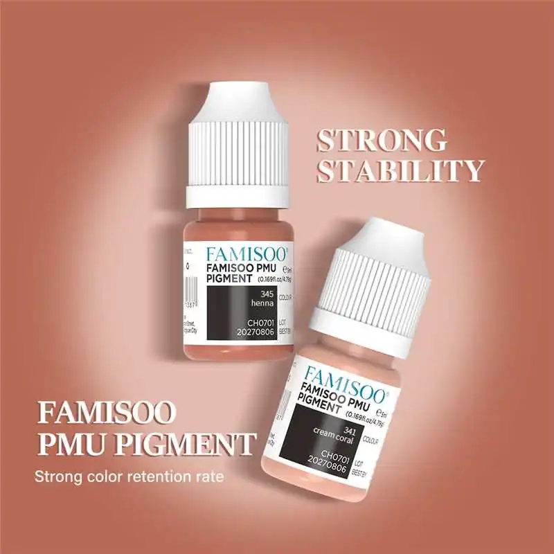 FAMISOO Semi Permanent Makeup Pigments - Long-lasting Makeup Lips PMU Microblading Tattoo Inks Eyebrow Eyeliner Lips for Beauty
FAMISOO Semi Permanent Makeup Pigments - Long-lasting Makeup Lips PMU Microblading Tattoo Inks Eyebrow Eyeliner Lips for Beauty