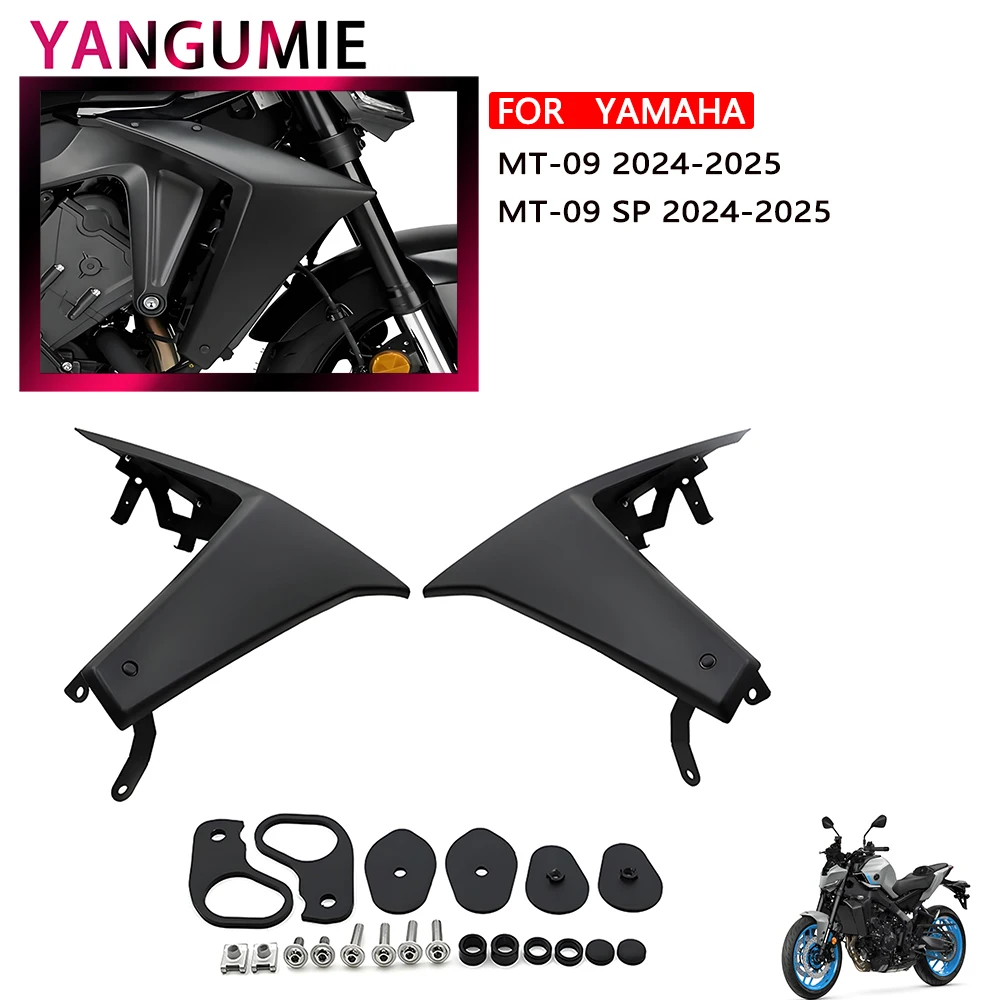 Applicable to Yamaha MT-09 MT09 SP 2024-2025 motorcycle front downforce wing for sport naked bikes aerodynamic accessory.
Applicable to Yamaha MT-09 MT09 SP 2024-2025 motorcycle front downforce wing for sport naked bikes aerodynamic accessory.