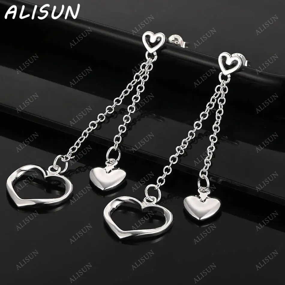 ALISUN 925 Sterling Silver Heart Tassel Earrings Drop Earrings For Women Anniversary Gift Popular Wild Fashion Romantic Jewelry 
ALISUN 925 Sterling Silver Heart Tassel Earrings Drop Earrings For Women Anniversary Gift Popular Wild Fashion Romantic Jewelry