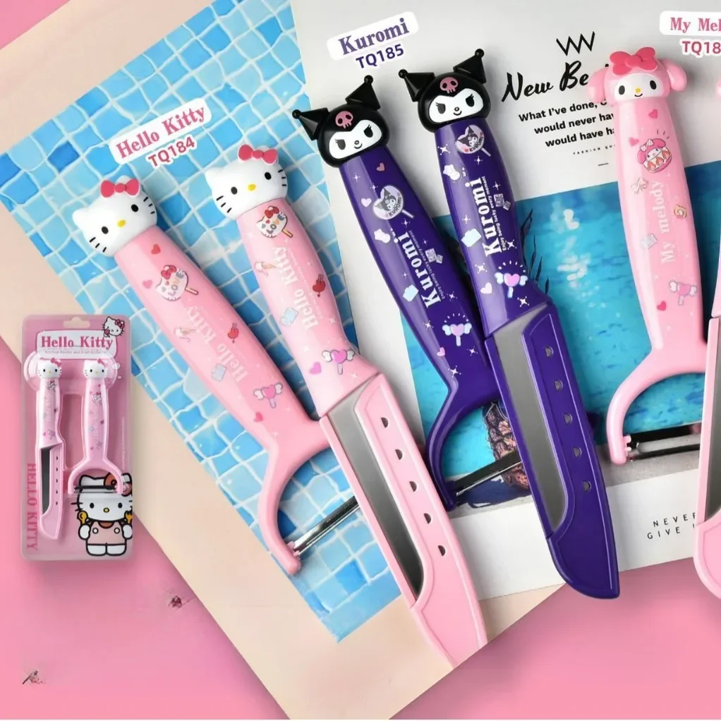 Фруктовый нож Sanrio, кухонный Многофункциональный кухонный инструмент с рисунком мандарины, кошки, милых девушек, сердец, шпатель, подарок на день рождения
Фруктовый нож Sanrio, кухонный Многофункциональный кухонный инструмент с рисунком мандарины, кошки, милых девушек, сердец, шпатель, подарок на день рождения
