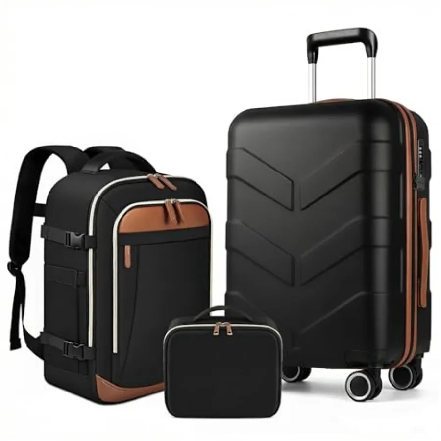 Expandable Luggage Set with Backpack - 21In Suitcase with TSA Lock and Spinner Wheels, Lightweight PP Hardshell Travel Luggage
Expandable Luggage Set with Backpack - 21In Suitcase with TSA Lock and Spinner Wheels, Lightweight PP Hardshell Travel Luggage