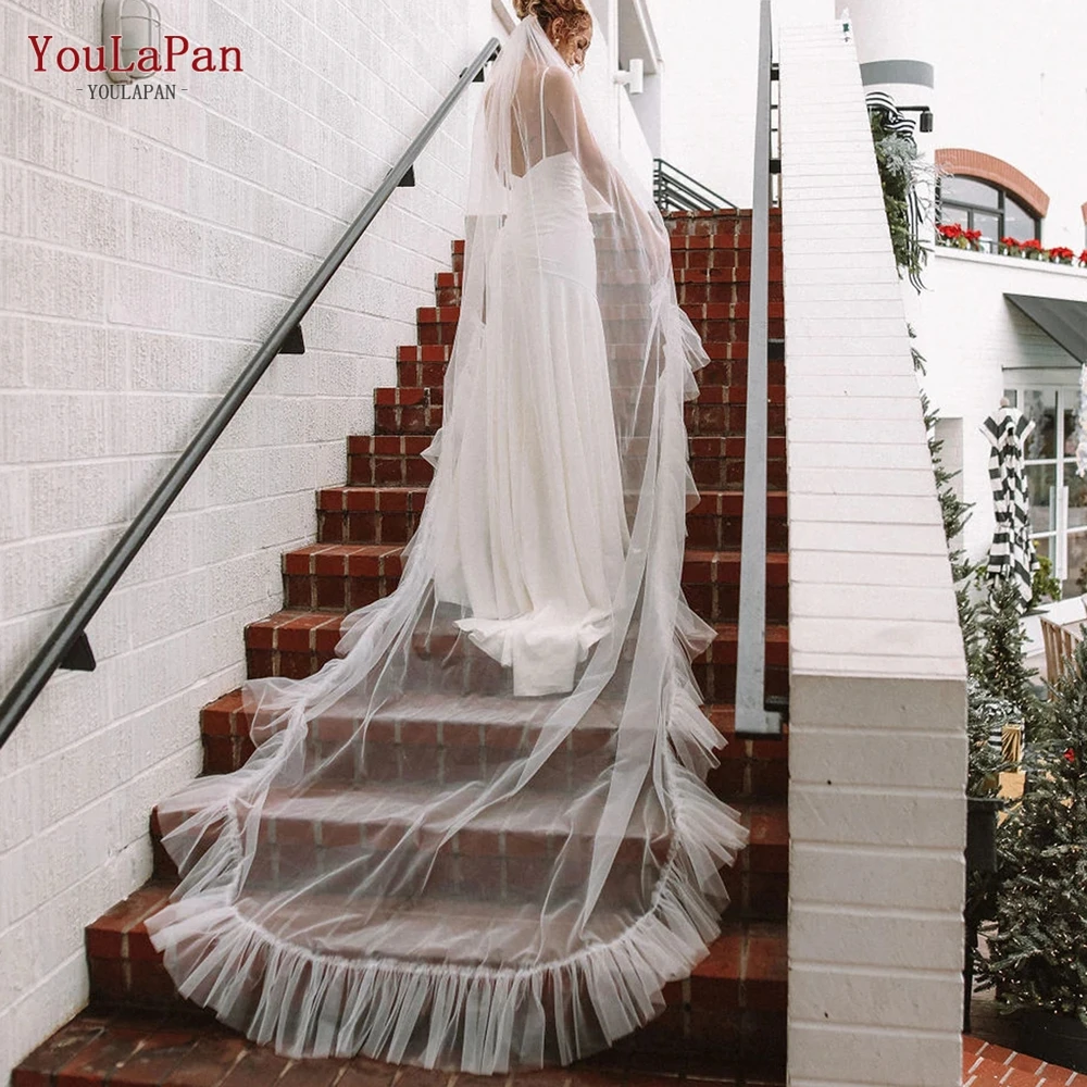 YouLaPan Long Cathedral Wedding Veil Single Ruffled Ruffle Bridal Veil Fascinator for Women Elegant Swiss Lace High Quality V181
YouLaPan Long Cathedral Wedding Veil Single Ruffled Ruffle Bridal Veil Fascinator for Women Elegant Swiss Lace High Quality V181