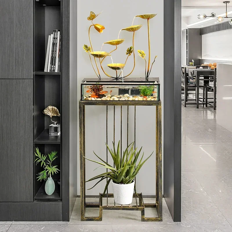 Creative goldfish bowl circulating water ornaments living room porch landing landscape wealth home living room luxury
Creative goldfish bowl circulating water ornaments living room porch landing landscape wealth home living room luxury