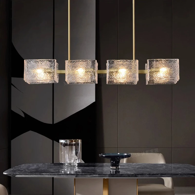Nordic simplicity Square Glass Water Wave Ripple designer chandelier,lustre Brass Ceiling APP with RC Dimmable for Dining room
Nordic simplicity Square Glass Water Wave Ripple designer chandelier,lustre Brass Ceiling APP with RC Dimmable for Dining room