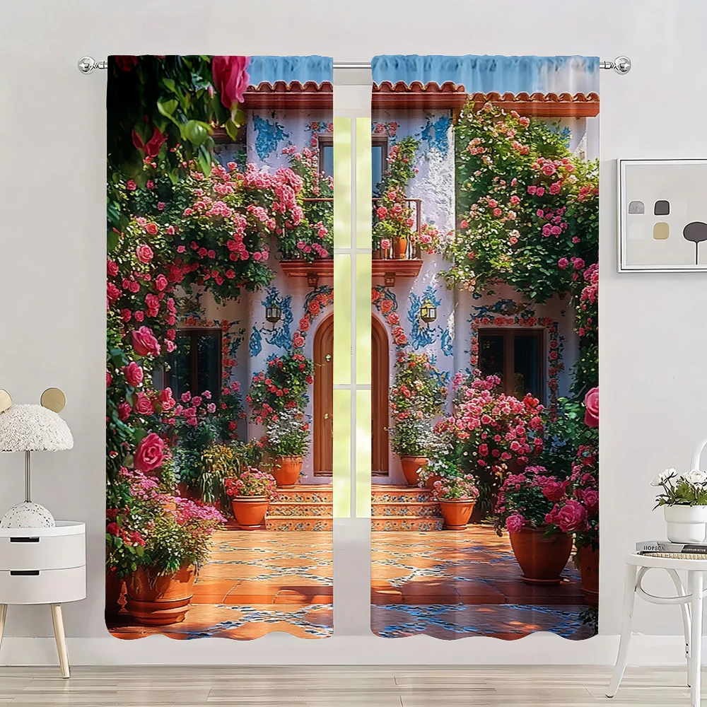 2pc, Spring holid Curtain Bohemian courtyard Polyester,Without Electricity Festive Wall Decor for room decor aesthetic
2pc, Spring holid Curtain Bohemian courtyard Polyester,Without Electricity Festive Wall Decor for room decor aesthetic