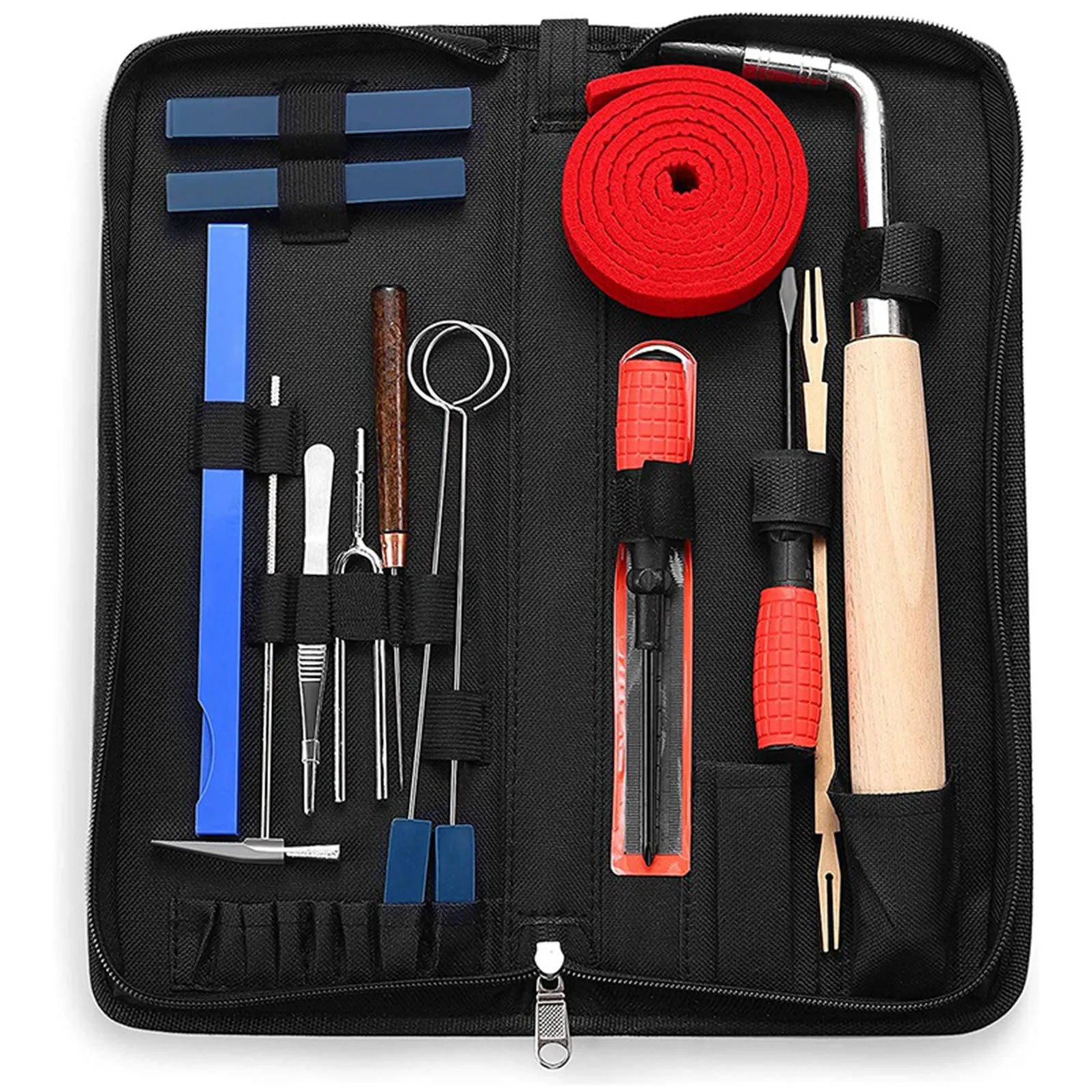 16Pcs Portable Professional Piano Tuning Kit Universal Diy Piano Tuning Tools Piano Repairing Accessories with Bag
16Pcs Portable Professional Piano Tuning Kit Universal Diy Piano Tuning Tools Piano Repairing Accessories with Bag
