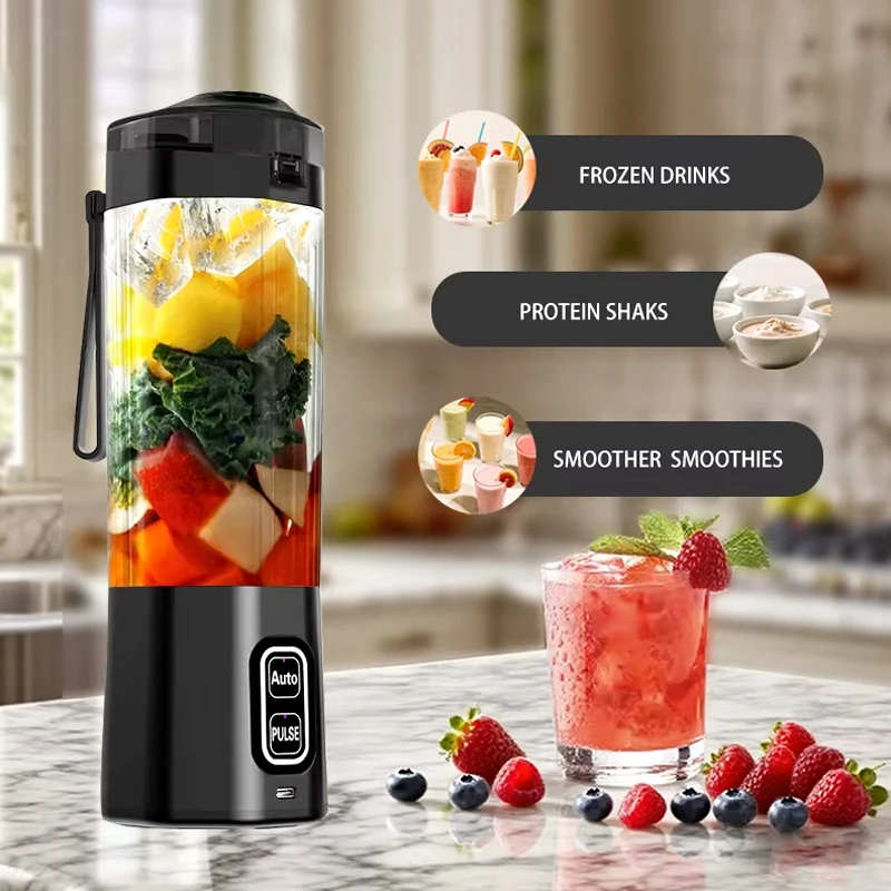 Portable Electric Juice Maker Blender 700ML USB Rechargeable Fruit Mixer 6 Blades Juicer for Shakes Smoothies Fresh Juicing Cup
Portable Electric Juice Maker Blender 700ML USB Rechargeable Fruit Mixer 6 Blades Juicer for Shakes Smoothies Fresh Juicing Cup