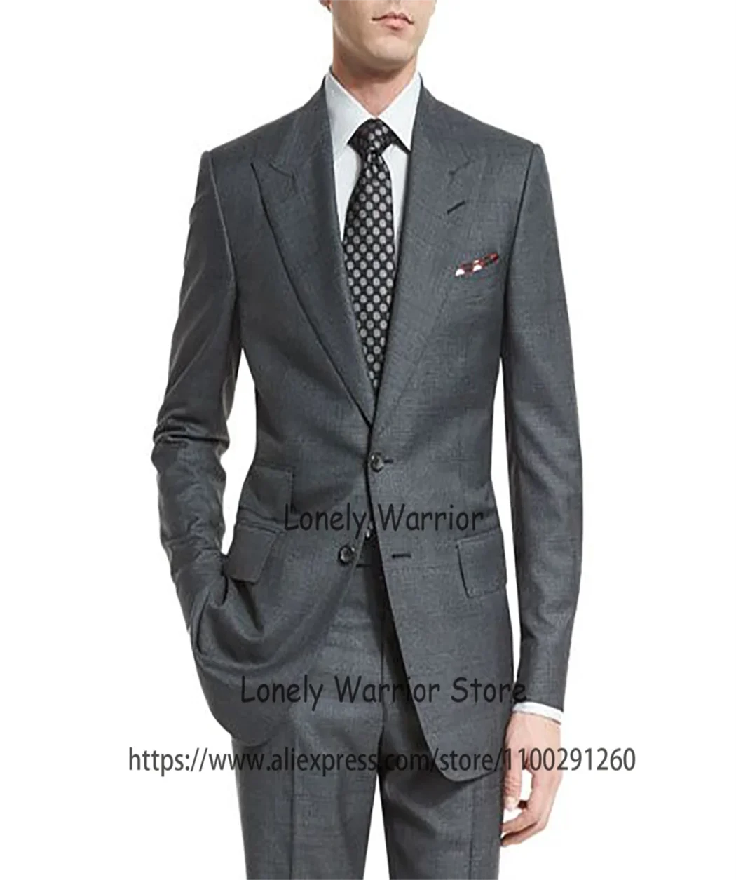 2 Piece Handsome Grey Mens Suits Peak Lapel Business Blazer Banquet Tuxedo Party Prom Slim Fit Set Terno Masculino Jacket Pants
2 Piece Handsome Grey Mens Suits Peak Lapel Business Blazer Banquet Tuxedo Party Prom Slim Fit Set Terno Masculino Jacket Pants