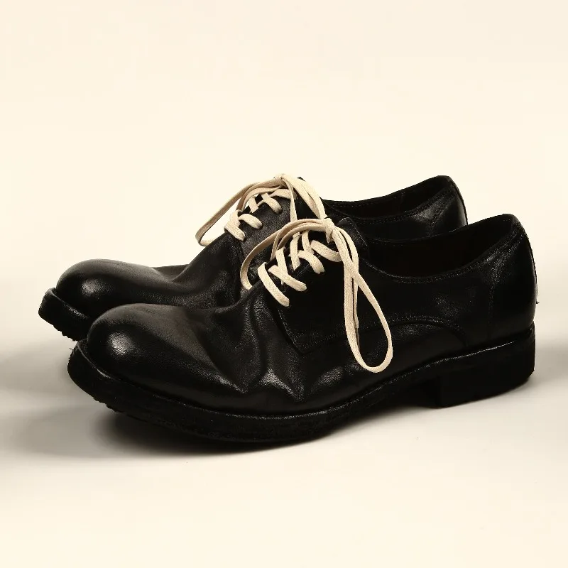 Designer Luxury Genuine Leather Men's Dress Shoes Work Business Oxfords Black Vintage Cowhide Comfortable Casual Leather Shoes
Designer Luxury Genuine Leather Men's Dress Shoes Work Business Oxfords Black Vintage Cowhide Comfortable Casual Leather Shoes