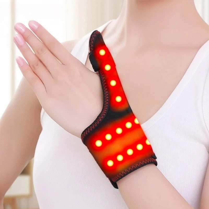 Portable Red Light Electric Heating Thumb Support Vibration Massager -Relieves Hand Wrist Pain Fatigue 3-Level Adjustment Timer
Portable Red Light Electric Heating Thumb Support Vibration Massager -Relieves Hand Wrist Pain Fatigue 3-Level Adjustment Timer