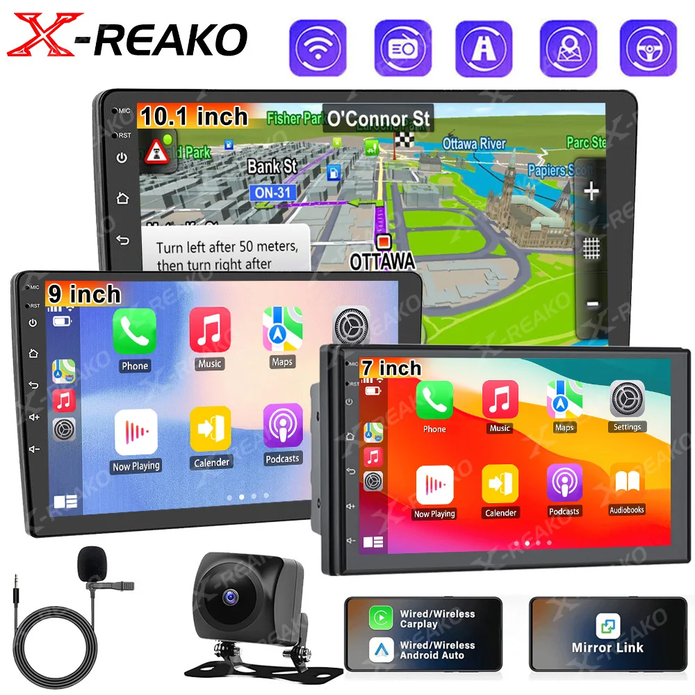 X-REAKO Android Multimedia Video Player Universal 7 Inch 9Inch 10Inch GPS Navigation WIFI FM Carplay Android Auto Stereo Radio
X-REAKO Android Multimedia Video Player Universal 7 Inch 9Inch 10Inch GPS Navigation WIFI FM Carplay Android Auto Stereo Radio