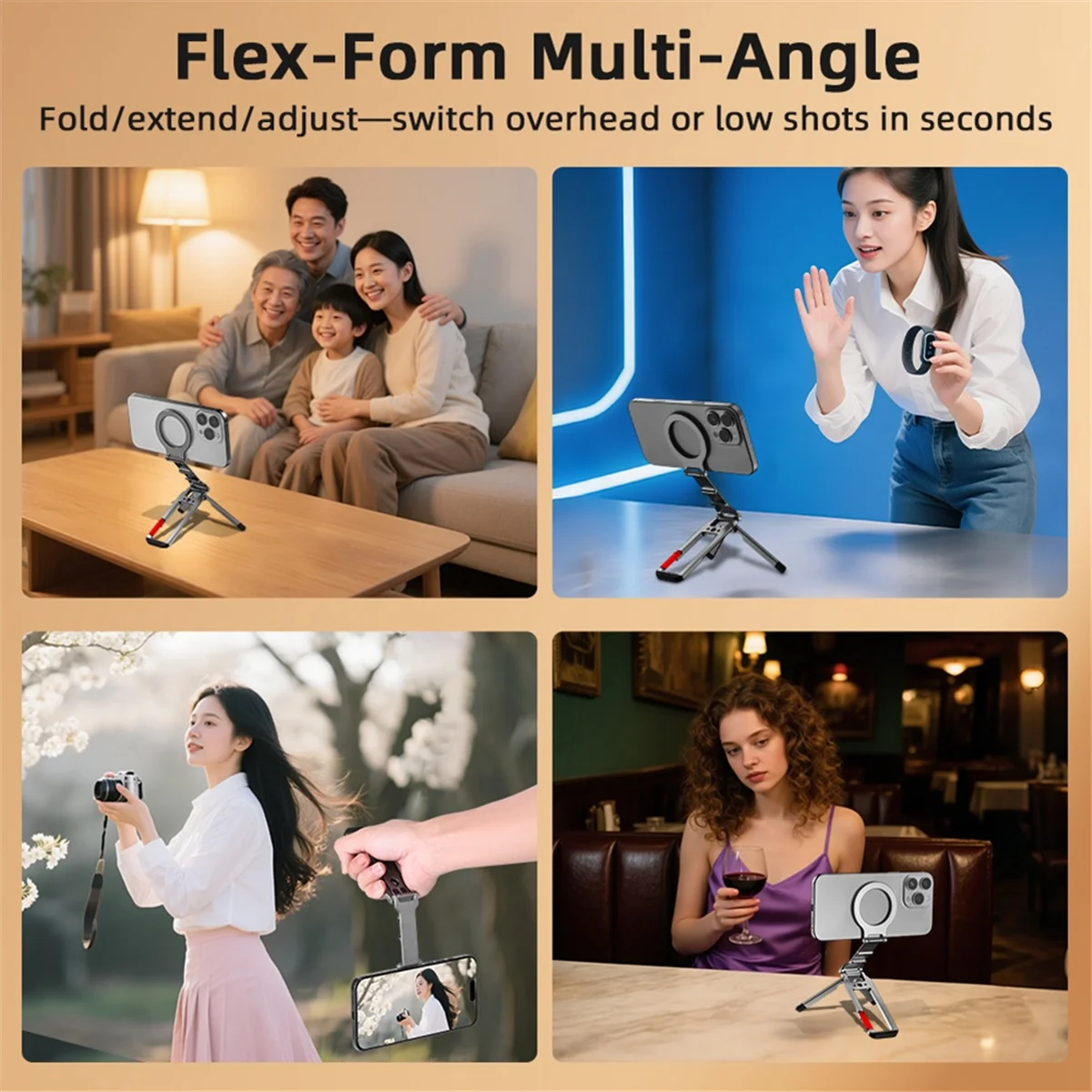 2025+ For Phone Holder Portable Magnetic Phone Holder 360° Rotating Foldable Tripod for Travel/Car/Desk
2025+ For Phone Holder Portable Magnetic Phone Holder 360° Rotating Foldable Tripod for Travel/Car/Desk