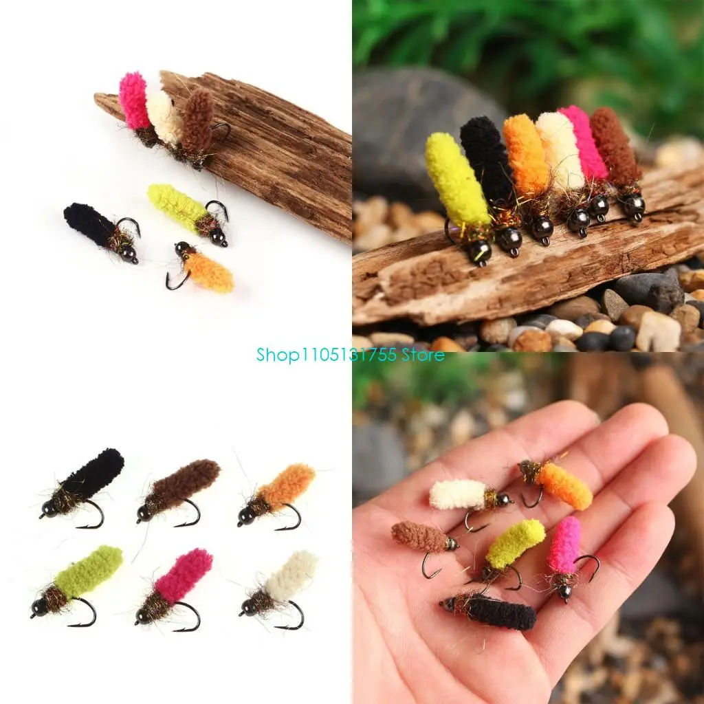 K0EF 6Pcs Colorful Wet Fly Nymph Hooks With Sharply Hook Tip And Copper Coating Fishing Hooks Mixed Color For Fly Fishing
K0EF 6Pcs Colorful Wet Fly Nymph Hooks With Sharply Hook Tip And Copper Coating Fishing Hooks Mixed Color For Fly Fishing