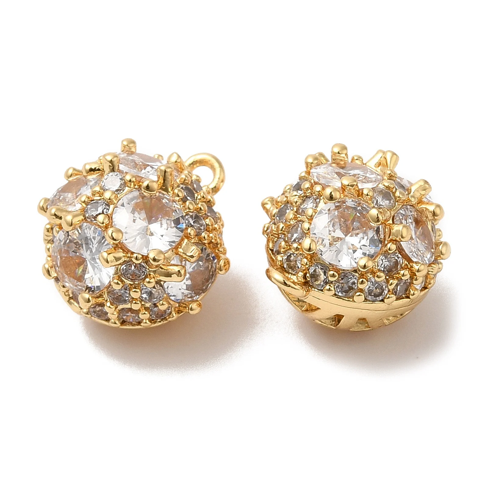 10pcs Brass Micro Pave Cubic Zirconia Charms Round Real 18K Gold Plated for Making DIY Jewelry Necklace Earring Crafts Supplies
10pcs Brass Micro Pave Cubic Zirconia Charms Round Real 18K Gold Plated for Making DIY Jewelry Necklace Earring Crafts Supplies