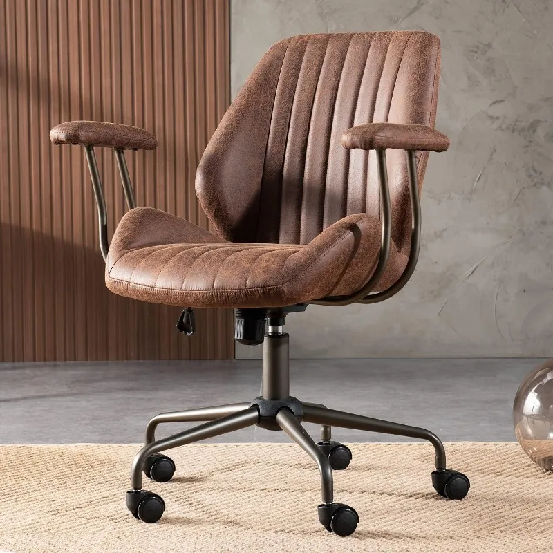 Home Office Desk Chair Computer Chair with Mid-Back Support Armrests Rolling Swivel Wheels Height Adjustable Work Chair
Home Office Desk Chair Computer Chair with Mid-Back Support Armrests Rolling Swivel Wheels Height Adjustable Work Chair