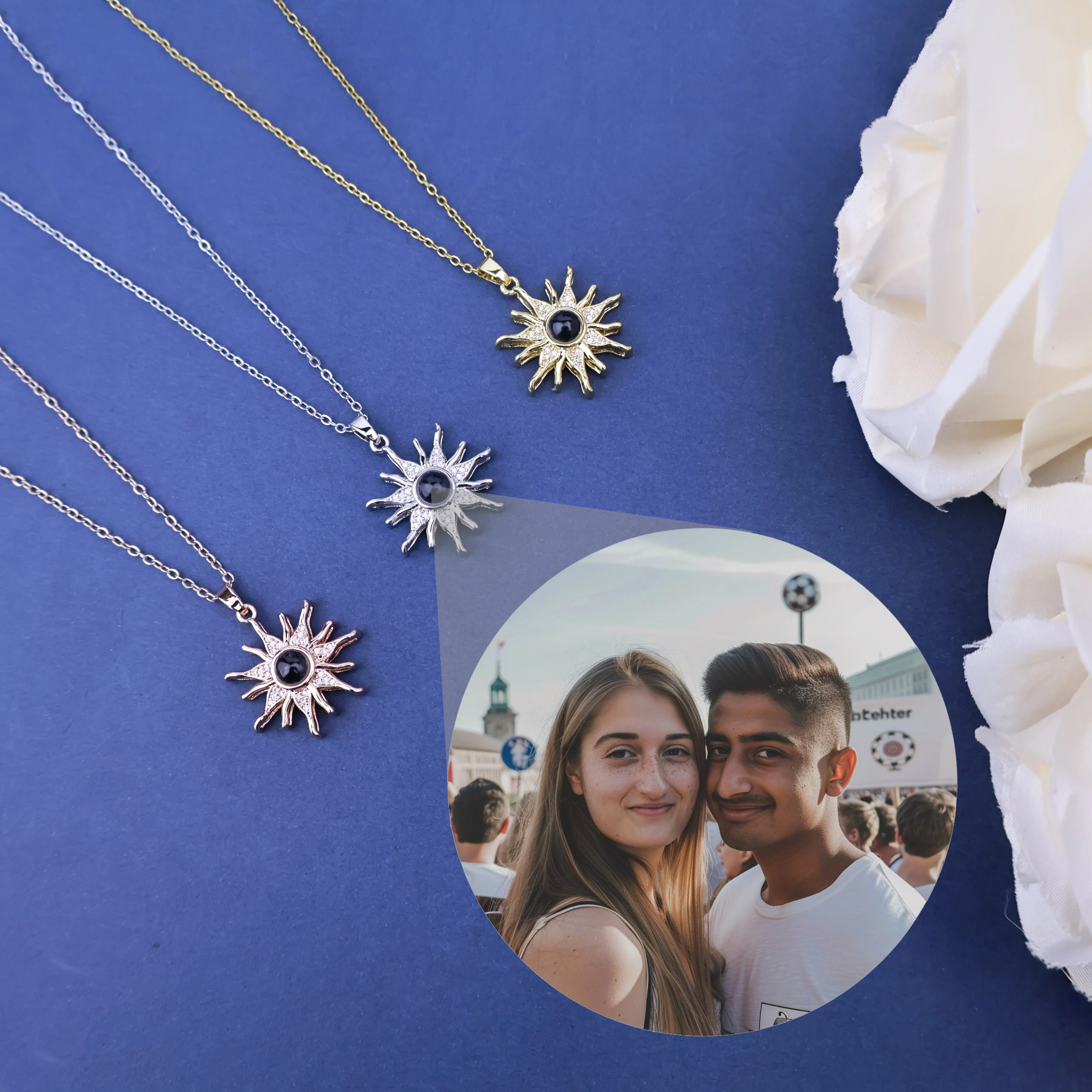 Цветная фотопроекция на заказ, кулон с подсолнухом, ожерелье, цепочка из нержавеющей стали, изысканный модный подарок на день Святого Валентина, день рождения
Цветная фотопроекция на заказ, кулон с подсолнухом, ожерелье, цепочка из нержавеющей стали, изысканный модный подарок на день Святого Валентина, день рождения