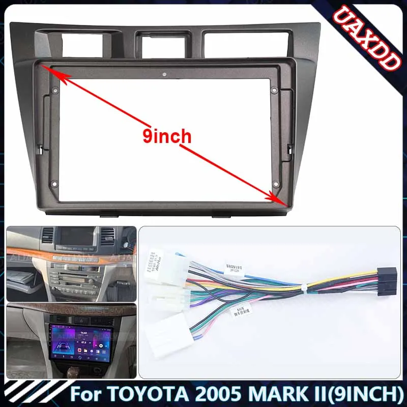 For TOYOTA 2005 MARK II 9INCH Car dvd Radio Android Stereo audio screen multimedia video player navigation cables Harness frame
For TOYOTA 2005 MARK II 9INCH Car dvd Radio Android Stereo audio screen multimedia video player navigation cables Harness frame