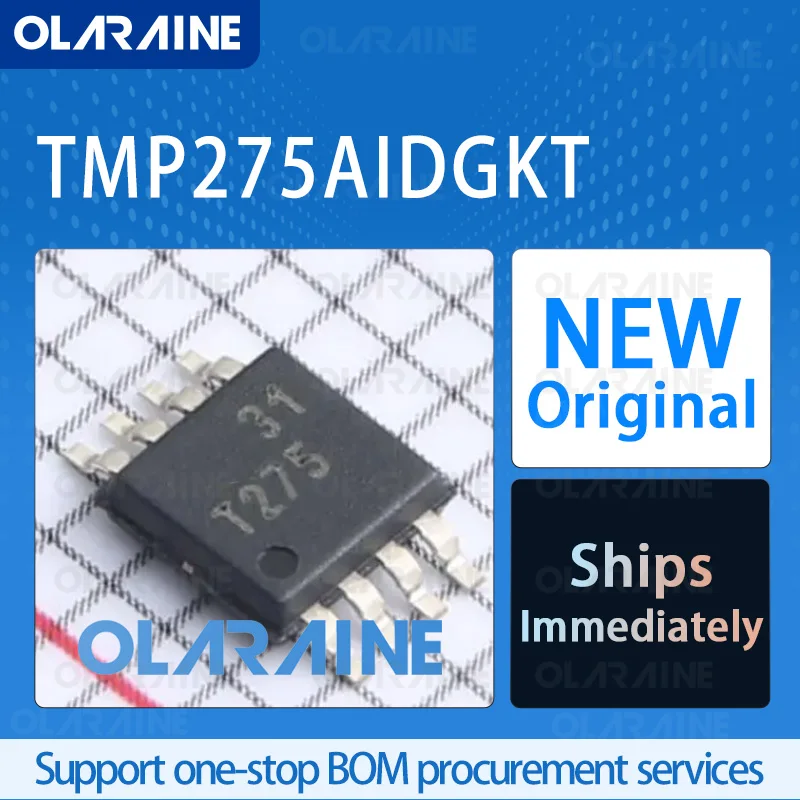 5/10/100Pcs TMP275AIDGKT VSSOP-8 original ic chip A temperature sensor is mounted on the board RoHS Accuracy/- 1 C Voltage-5.5 V
5/10/100Pcs TMP275AIDGKT VSSOP-8 original ic chip A temperature sensor is mounted on the board RoHS Accuracy/- 1 C Voltage-5.5 V