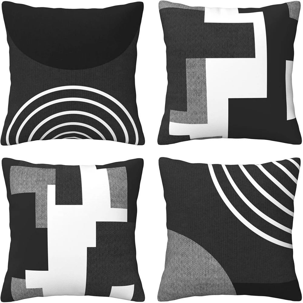 Monochrome Leaf - patterned Pillow Covers, Chic and SophisticatedLiving room sofa cushion cover, bedroom room decoration
Monochrome Leaf - patterned Pillow Covers, Chic and SophisticatedLiving room sofa cushion cover, bedroom room decoration