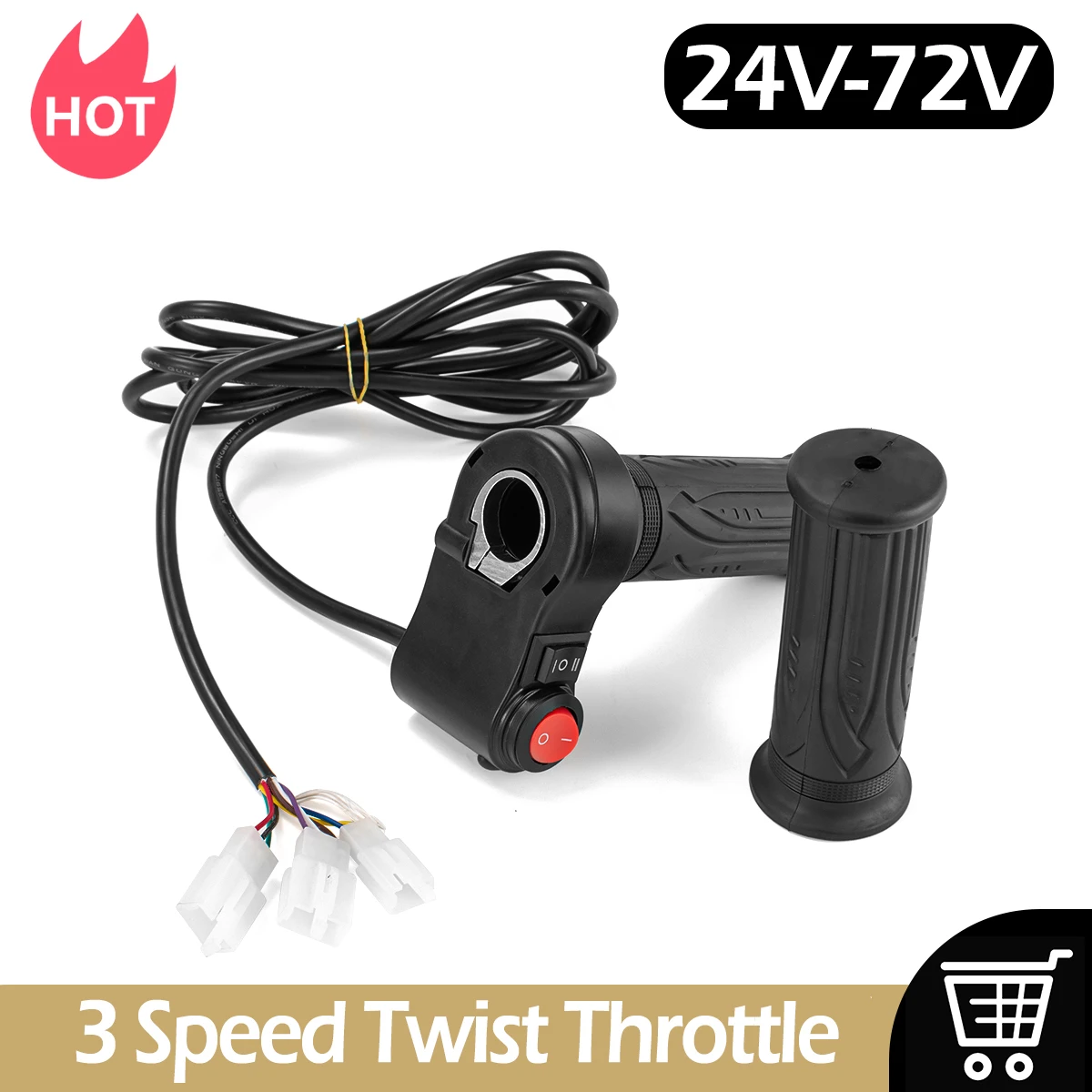 Electric Bike Conversion Accessories 3 speed Twist Throttle 24V-72V Electric Reverse Throttle Speed Electric Bicycle Parts
Electric Bike Conversion Accessories 3 speed Twist Throttle 24V-72V Electric Reverse Throttle Speed Electric Bicycle Parts