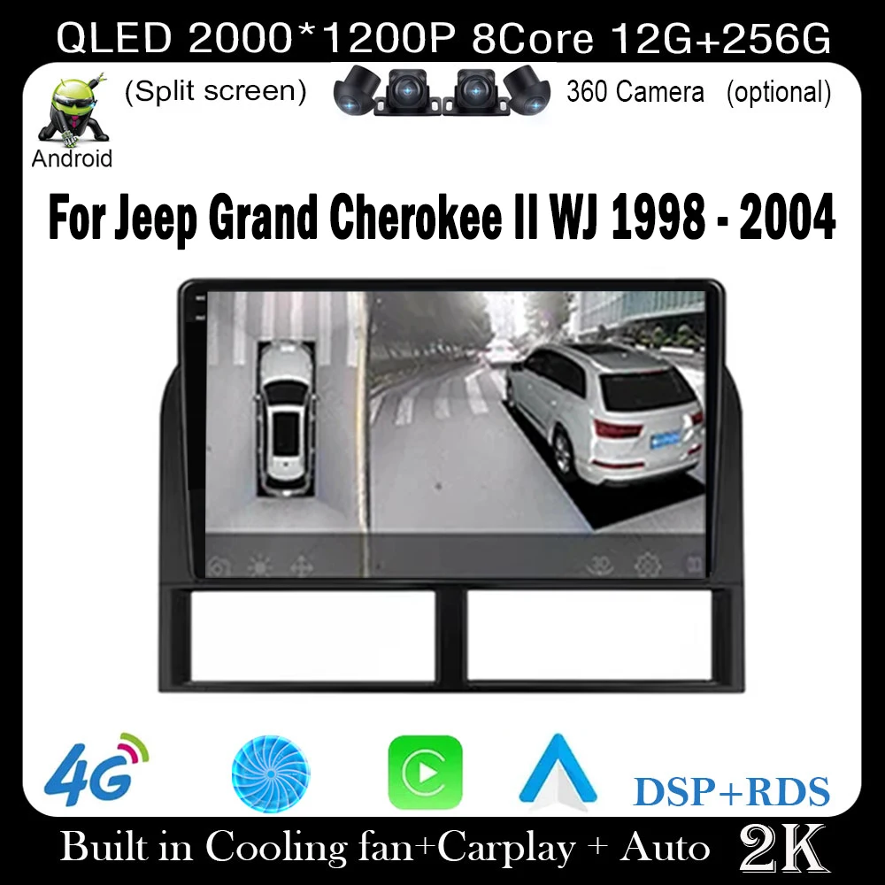 4G Lte Android 14 Radio For Jeep Grand Cherokee II WJ 1998 - 2004 Car Stereo Multimedia Player Carplay Auto GPS Navigation
4G Lte Android 14 Radio For Jeep Grand Cherokee II WJ 1998 - 2004 Car Stereo Multimedia Player Carplay Auto GPS Navigation