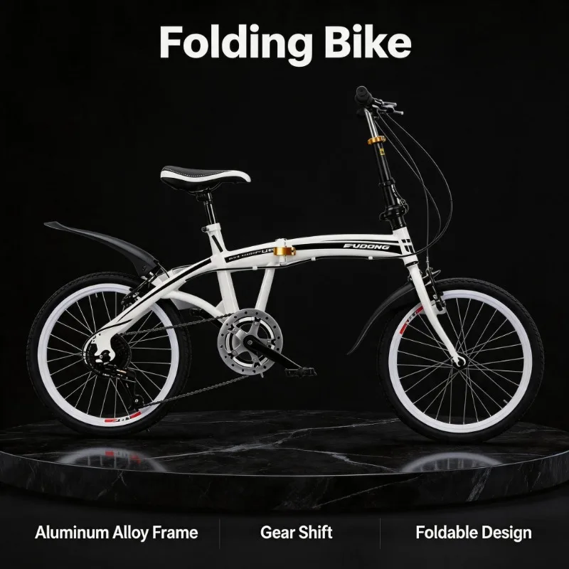 20 Folding Bicycle - Compact & Lightweight Portable Commuter Bike for Adults Urban Travel Gift - Stylish & Easy-Fold Design
20 Folding Bicycle - Compact & Lightweight Portable Commuter Bike for Adults Urban Travel Gift - Stylish & Easy-Fold Design