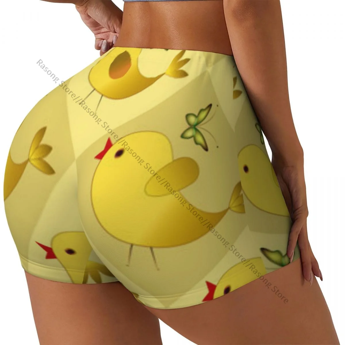 Шорты для йоги из спандекса для женщин, шорты с изображением цыплят и мультяшной иллюстрации для тренировок
Шорты для йоги из спандекса для женщин, шорты с изображением цыплят и мультяшной иллюстрации для тренировок