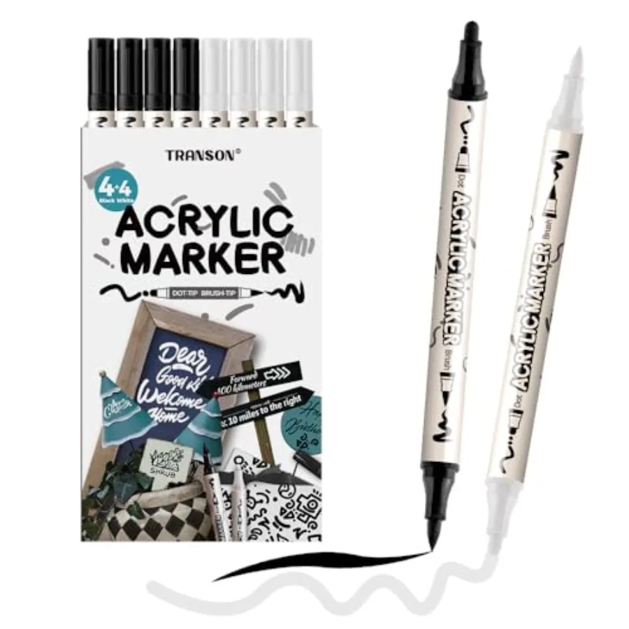 Paint Markers Brush Bold Dual-tip Acrylic Paint Marker Set for Rock Painting Glass Canvas Wood Leather Ceramic Painting
Paint Markers Brush Bold Dual-tip Acrylic Paint Marker Set for Rock Painting Glass Canvas Wood Leather Ceramic Painting