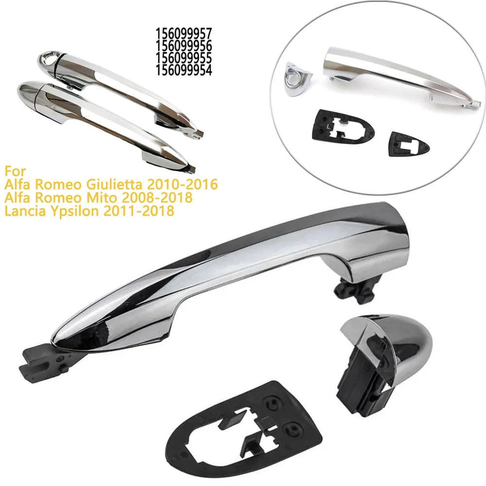 Серебристая внешняя ручка двери автомобиля для Alfa Romeo Giulietta 2010-2016 156099957 156099956 156099955 156099954
Серебристая внешняя ручка двери автомобиля для Alfa Romeo Giulietta 2010-2016 156099957 156099956 156099955 156099954