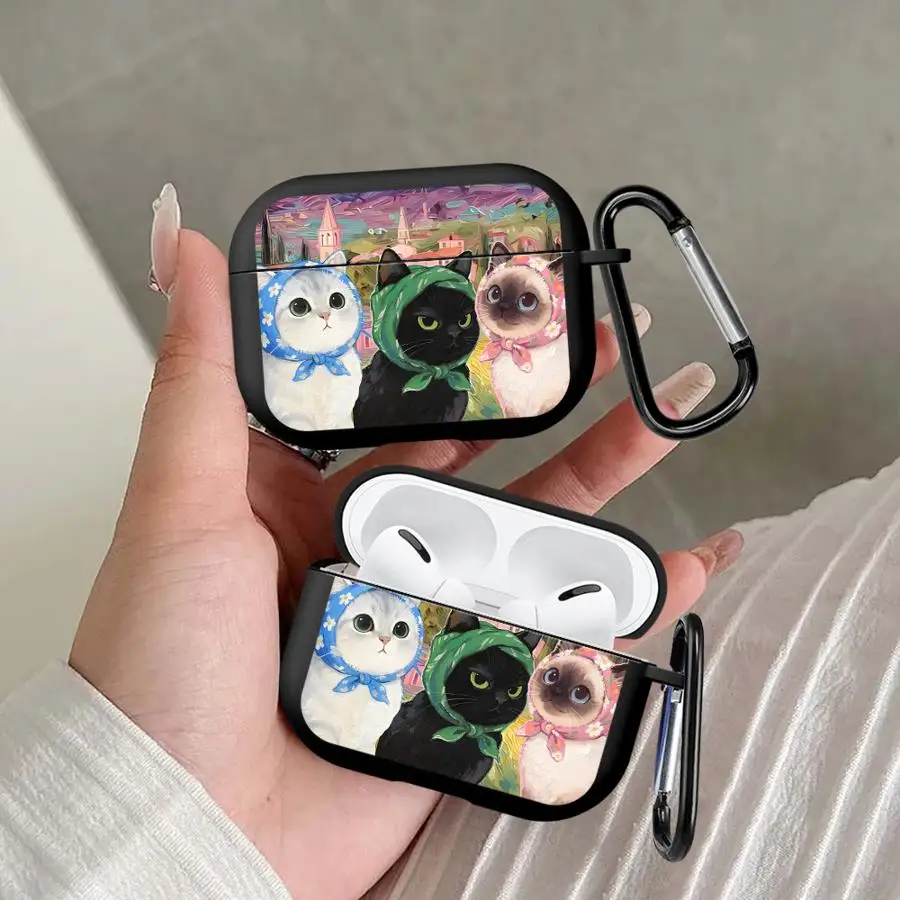 Чехол для наушников Airpods 1 4 Pro3 Pro Pro2 2 3 с рисунком милого кота в стиле масляной живописи
Чехол для наушников Airpods 1 4 Pro3 Pro Pro2 2 3 с рисунком милого кота в стиле масляной живописи