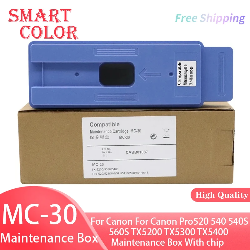 Резервуар MC30 для технического обслуживания Canon MC-30 MC30 для Canon, для Canon Pro520 540 540S 560S TX5200 TX5300 TX5400, контейнер для отходов чернил с чипом
Резервуар MC30 для технического обслуживания Canon MC-30 MC30 для Canon, для Canon Pro520 540 540S 560S TX5200 TX5300 TX5400, контейнер для отходов чернил с чипом