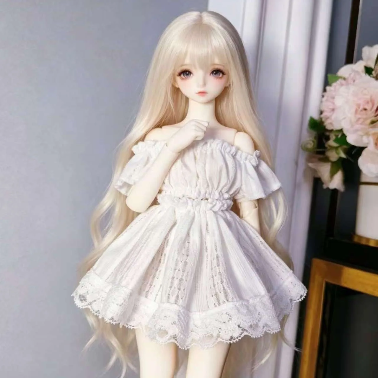 (Комплект одежды для кукол BJD, 30-дневная гарантия) Набор белой одежды для кукол размера 1/3, 1/4, аксессуары для кукол (2 предмета)
(Комплект одежды для кукол BJD, 30-дневная гарантия) Набор белой одежды для кукол размера 1/3, 1/4, аксессуары для кукол (2 предмета)